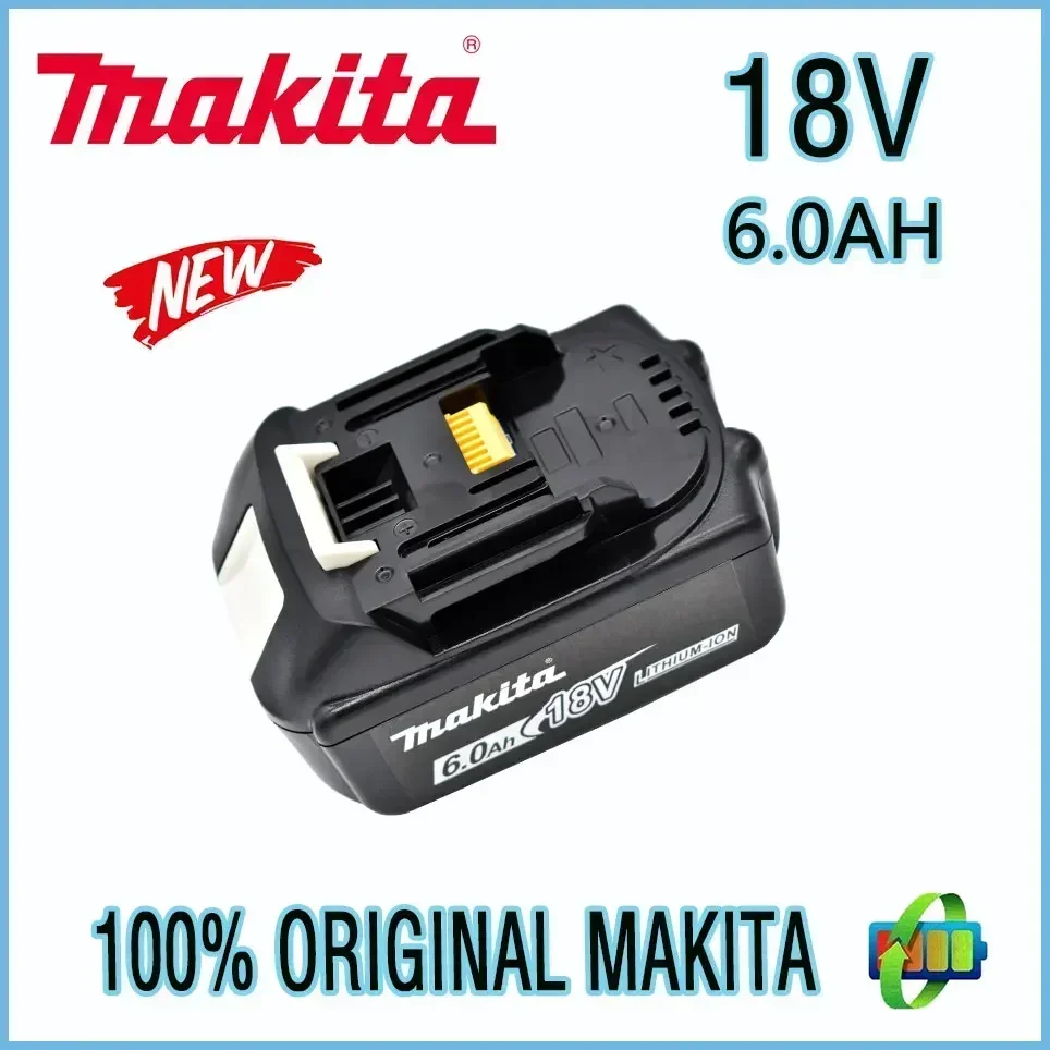 Makita 100% оригинальный 18 в Makita 6000 мАч литий-ионный перезаряжаемый Электроинструмент 18 в сменный аккумулятор BL1860 BL1830 BL1850 BL1860B