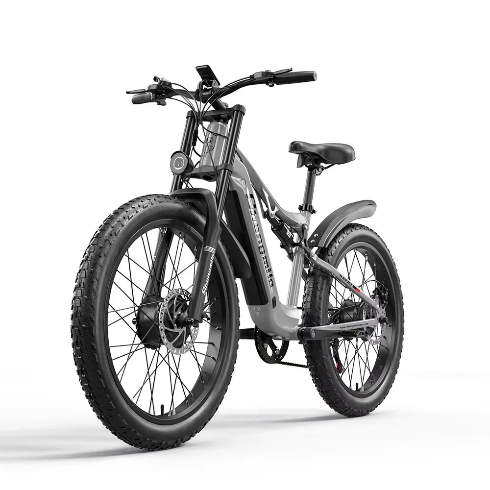 Bicicleta eléctrica de montaña para hombre, bici de 2000W con dos motors, batteria de 48V, 17,5 Ah, 840WH, neumativos ancho de 26