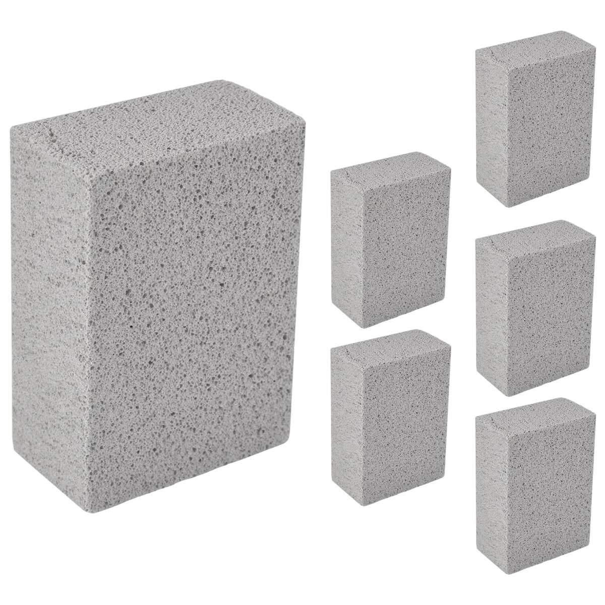 

H-W 6Pcs BBQ Grill Clean Brick Block Barbecue Cleaning Stone BBQ Racks Stains Grease Cleaner Gadgets Kitchen BBQ Tools