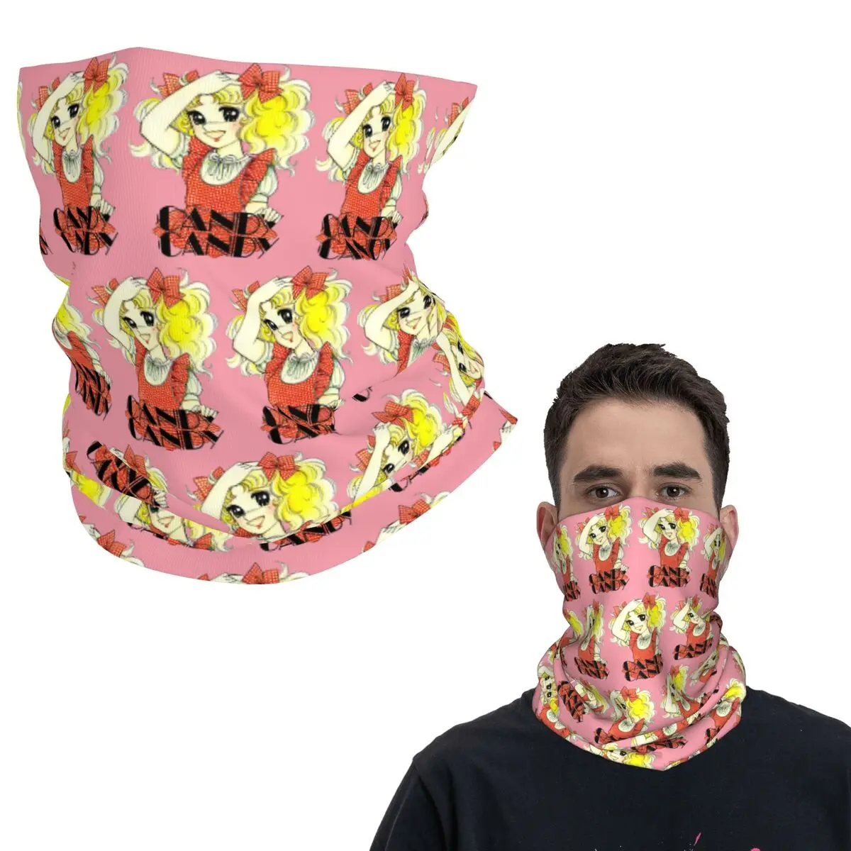 

Конфеты, японские аниме, манга, бандана, шейный платок с принтом, теплая повязка на голову для мужчин, женщин, взрослых, зима