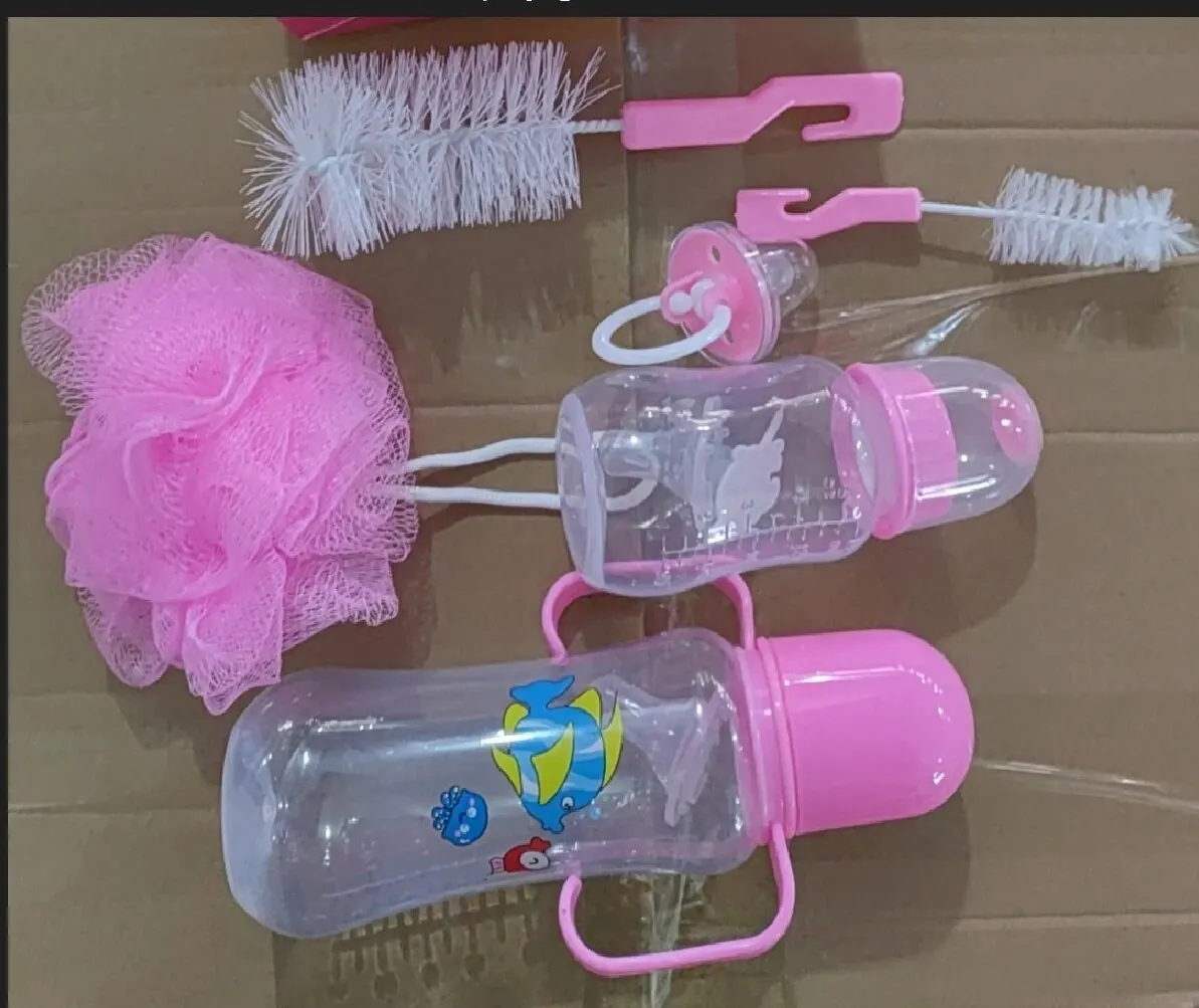 Newborn Feeding Bottle Set New Gift Box Pp Standard Mouth Feeding Bottle Accessories 6-Piece Set
