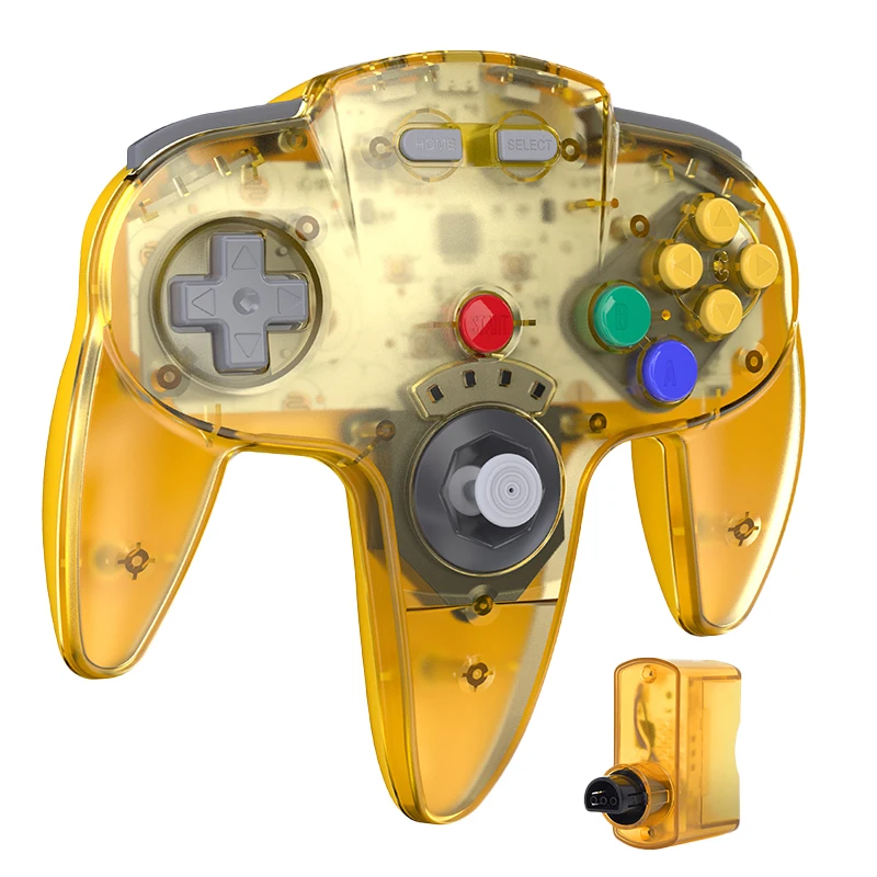 2.4 GHz Wireless for N64 Controller, with N64 Receiver,Only Compatible with N64 Console - (Rechargeable) (Plug and Play)