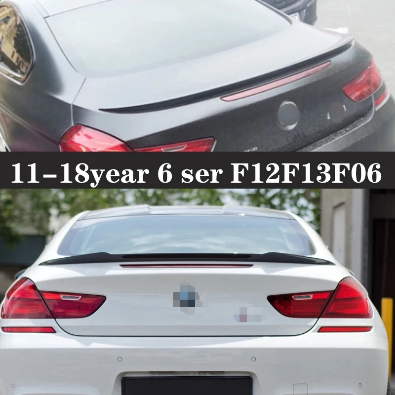 

For BMW 6 Series M6 F12 F13 F06 Carbon Fiber Spoiler Shunt Rear Tail fins Duckbill Car Wing Retrofit the rear wing Car Accessori