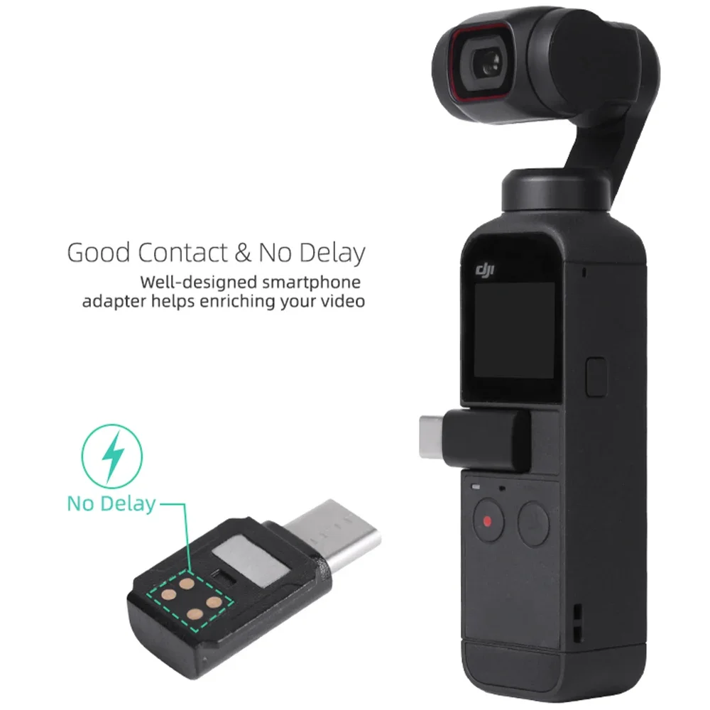 Smartphone Adapter for DJI Osmo Pocket 2 Micro USB TYPE-C IOS Phone Data Connector Interface Handheld Gimbal Camera Accessories