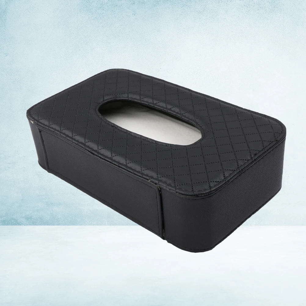 

Premium Tissue Mounted Seat Back Napkin Holder Paper Container For Home Office Bedroom Vehicle Use Black