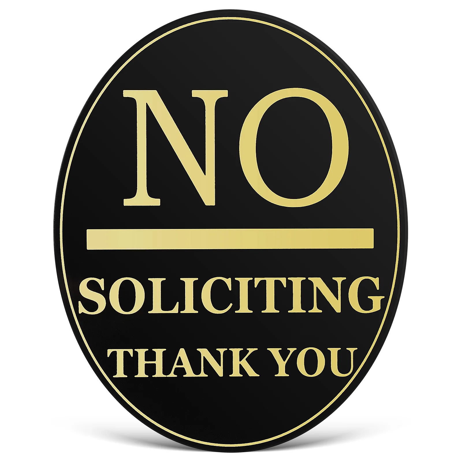 

Acrylic Prompt Sign No Soliciting Sticker Door House Yard Signs Outdoor Warning Thick Material Easy Installation