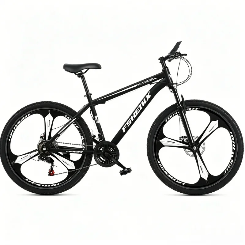 

Premium Samurai Black Mountain Bike 21 Speed 24/26 Inch Adult Bicycle Shock Absorption Off-Road Commuter Bike for Men & Women