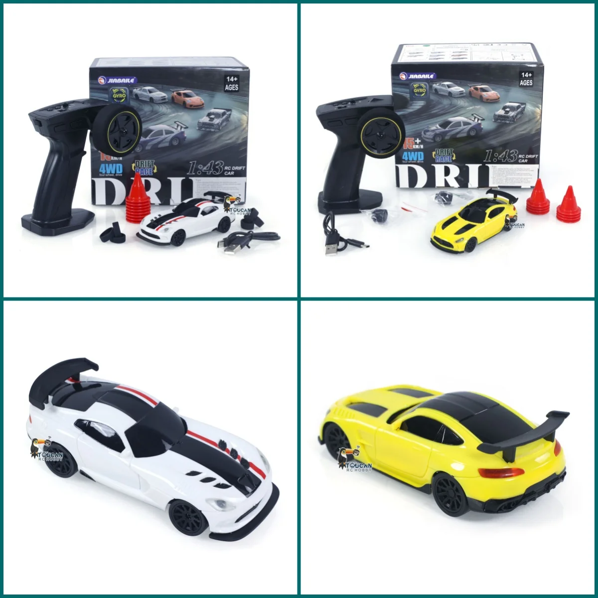 

RTR 1/43 RC Drift Car 4WD Полноприводный радиоуправление Высокоскоростная модель 2,4G Гоночные дрейфующие машинки Игрушечная модель Подарки на день рождения
