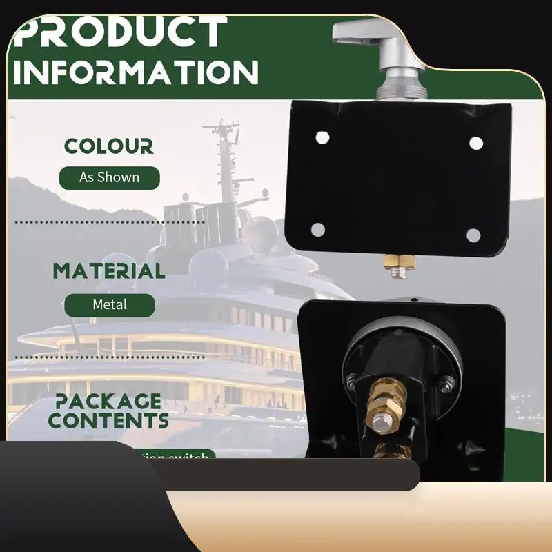 

A13Z-Yacht RV Универсальный выключатель питания от аккумулятора 12 В-48 В с панелью замка Основный выключатель питания 20247