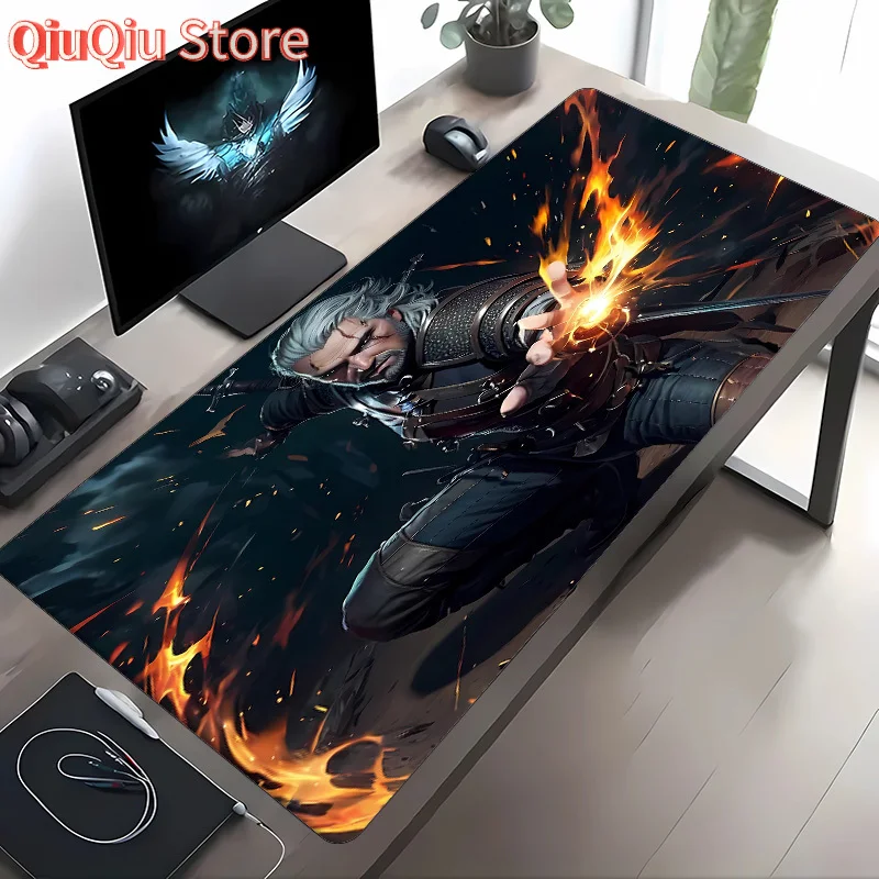 لوحة ماوس The Witcher Geralt De Riv 7 بقاعدة مطاطية متينة غير قابلة للانزلاق مناسبة للألعاب وديكور المكاتب هدية مثالية