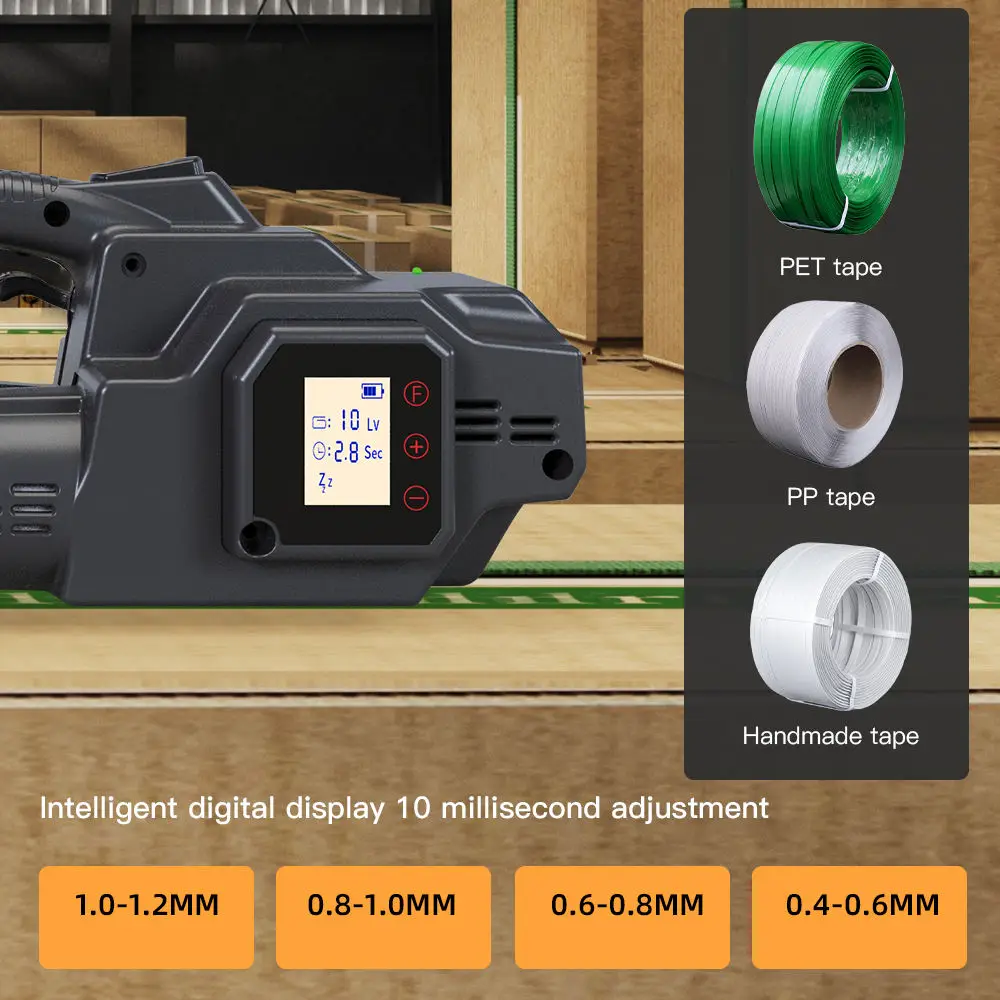 Portable V3 Electric Strapping Tool Battery Strapping Machine Automatic Packaging Tool with Portable Packing Tools