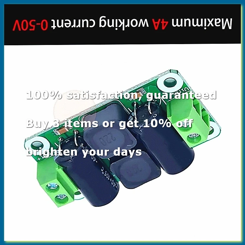 0-50V 4A DC Power Supply Filter Board for Class D Amplifiers Suppression Board Car Industrial Control Panel