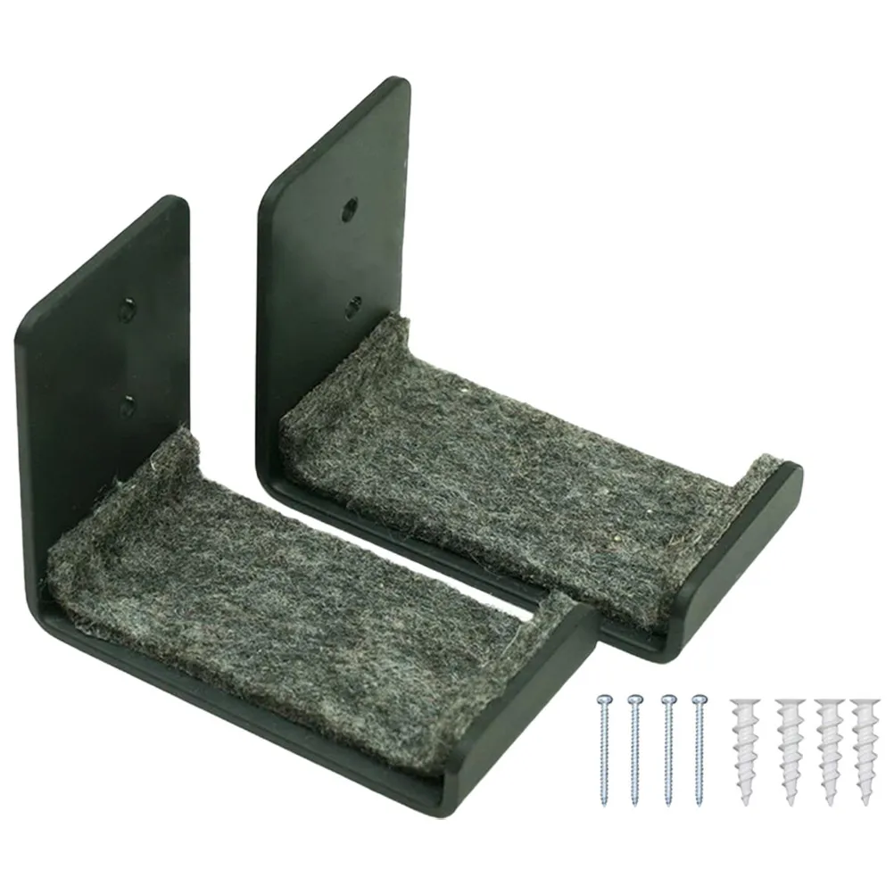 2Pcs Snowboard Wall Mount Rack Metal Holder Multi Functional Space Saving Display Shelf Storage Organizer Snowboard Wall Rack