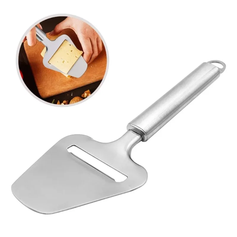 قطاعة الجبن المصقولة بمرآة - مجرفة كعكة من الفولاذ المقاوم للصدأ، مكشطة زبدة، مسوي الجبن، حاد سهل الاستخدام، مادة مفضلة #1