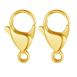 20/30/40 316L Stainless Steel Lobster Clasps Mirror Polished Never Fade DIY Jewelry Making Connectors for Necklace Bracelet