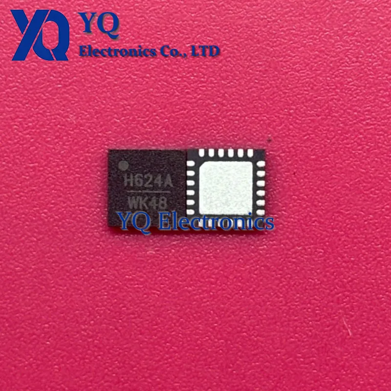 10PCS/lot New OriginaI HMC624ALP4E, Silkscreen H624A, 6-Bit Digital Attenuator, Imported Reconditioned, QFN-24 Package