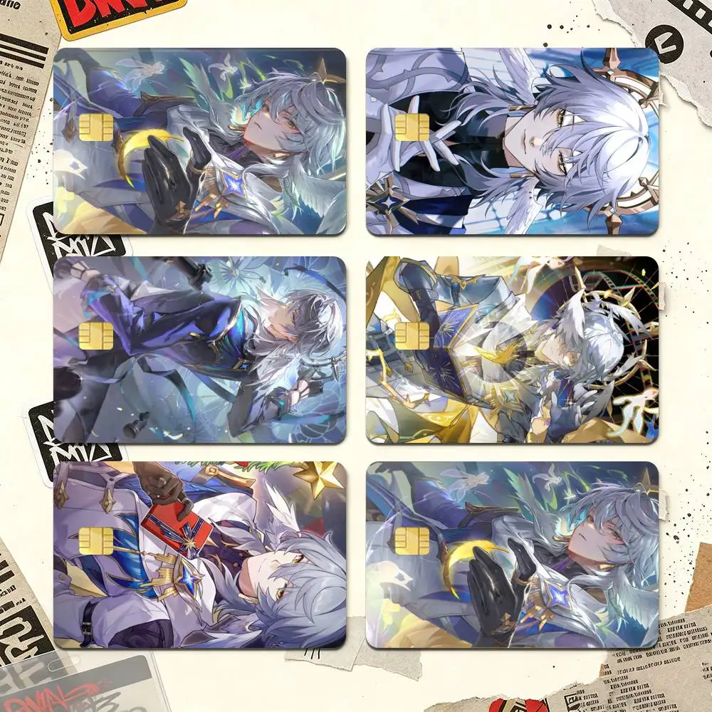 Game Honkai Star Rail Sunday Round High Definition Matte PVC Film Tape | For Credit Card, Debit Card Stickers & Gift Decoration