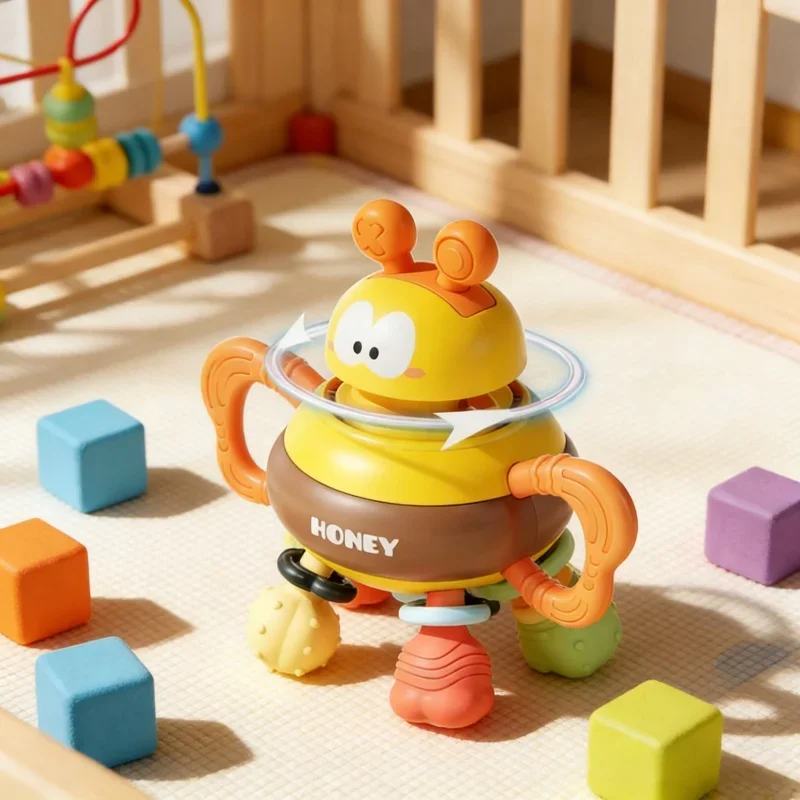 Boule de préhension au miel pour enfants, Puzzle pour bébé, hochet d'éveil, Animal de dessin animé, ensemble de noël, développement du cerveau, reconnaissance de la forme