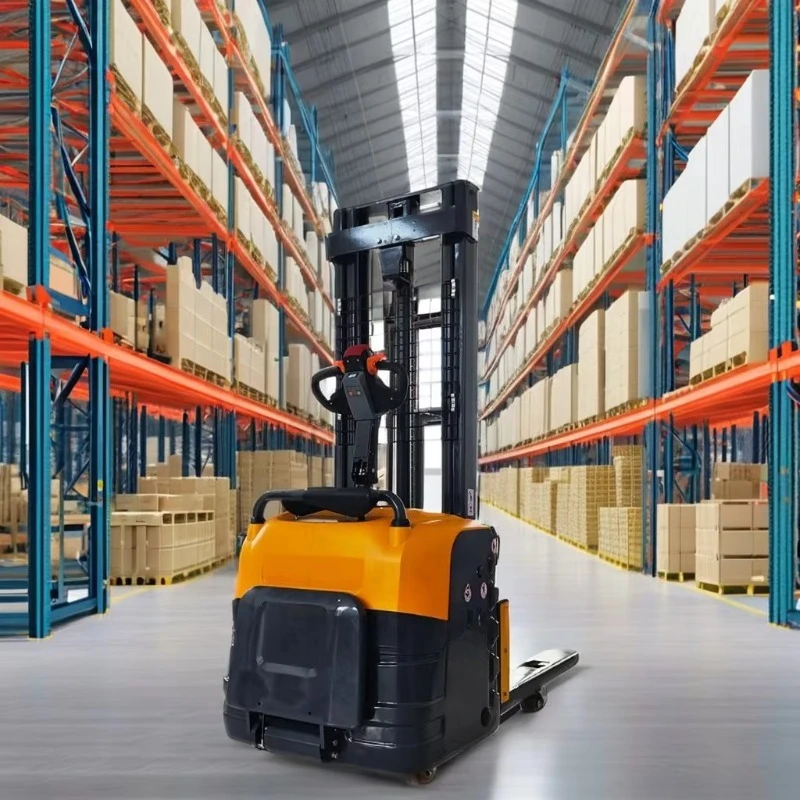 New Electric Walkie Stacker Forklift Pallet Stacker 2 Ton 2.5m