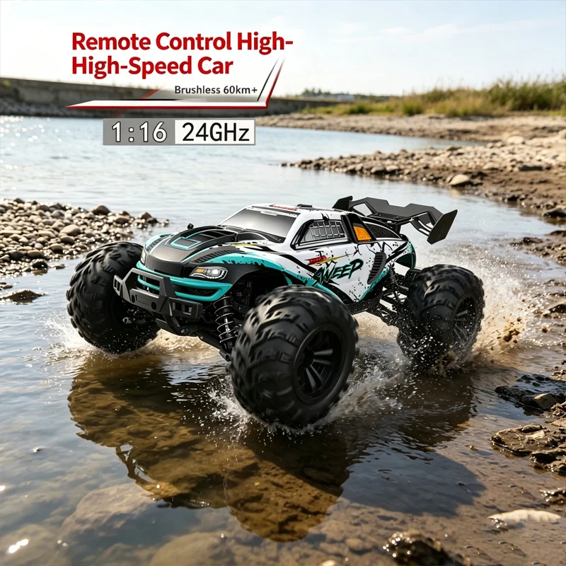 Suchiyu 16101PRO 1/16 Full Proportional Brushless 4WD RC Monster Truck High Speed Competitive All Terrain Off-Road Hobby Model