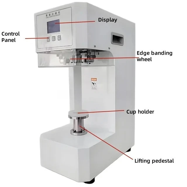 Semi-automatic Can Sealing Machine Designed for Milkshake Cans; Screw Capping Machine for Soda and Cola Cans.