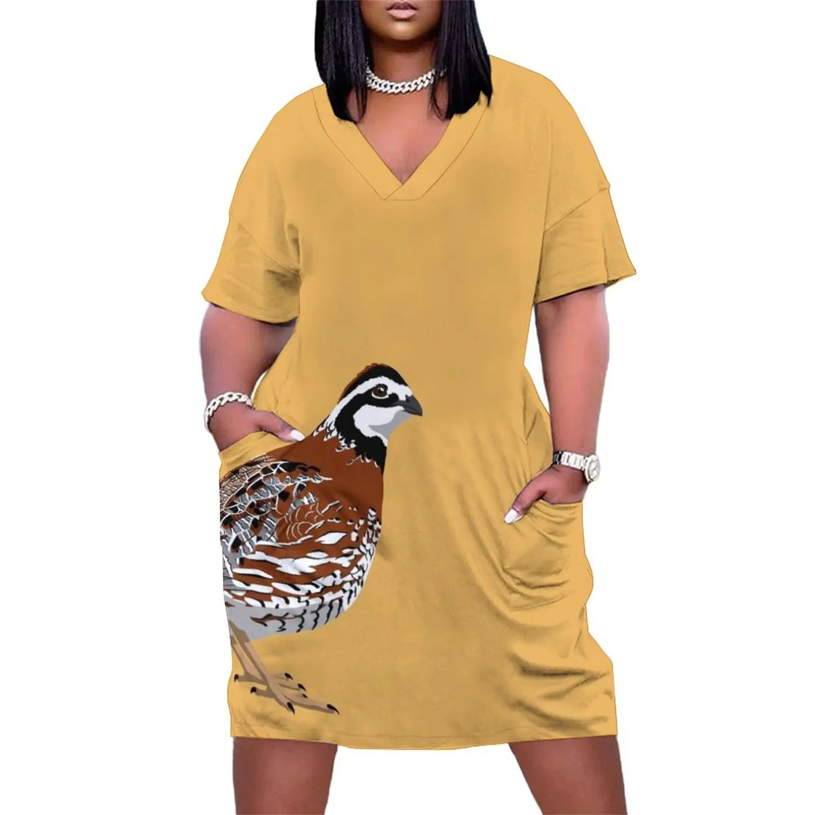 

Northern Bobwhite Loose Pocket Dress women party dresses dresses for special events