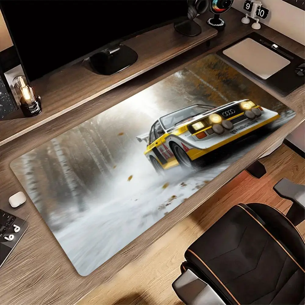 Großes XXL Gaming-Mauspad Klassisches Rennwagen-Design Schreibtischunterlage Rutschfeste Gummi-Computertastatur-Unterlage Spiel-Mausmatten