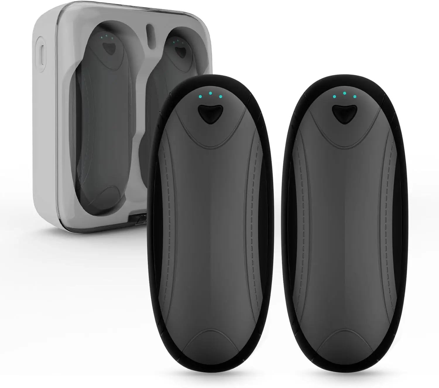 

Портативные грелки для рук с зарядным боксом, 24 часа тепла для активного отдыха, путешествий, гольфа, кемпинга, в подарок