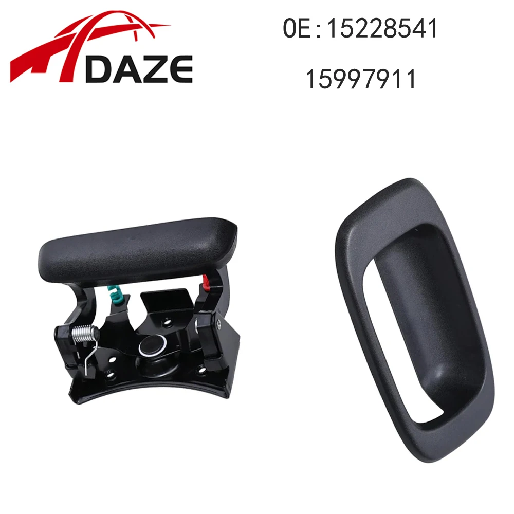 DAZE 15228541 15997911 Car Rear Outside Tailgate Door Handle With Rod Clip For GMC Sierra Chevrolet Silverado 1500 2500 3500