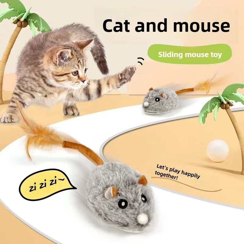 Cat Toys Self-pleasure and Relieve Boredom Things for Cats Automatic Amusing Cat Artifact Cats Pet Products Smart Little Mouse