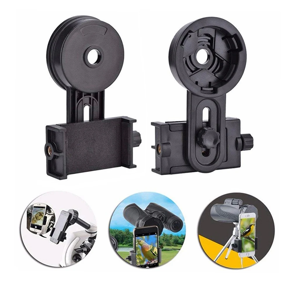 Universal Cell Phone Adapter Bracket Clip Mount Rotary Clamp Soft Rubber Material For Binocular Monocular Telescope