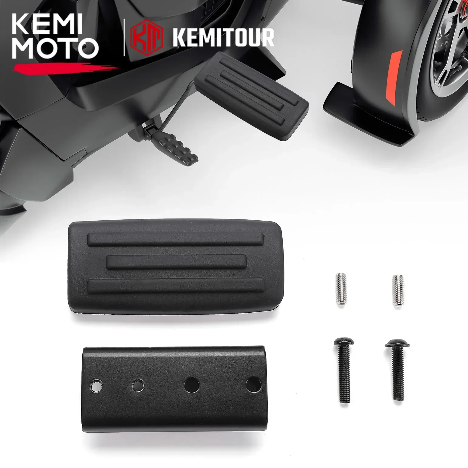 

KEMIMOTO ON-ROAD Brake Pedal Compatible with Can-Am Ryker 600 900 Sport Rally Edition Plastic Metal Extended Footrest Footboards