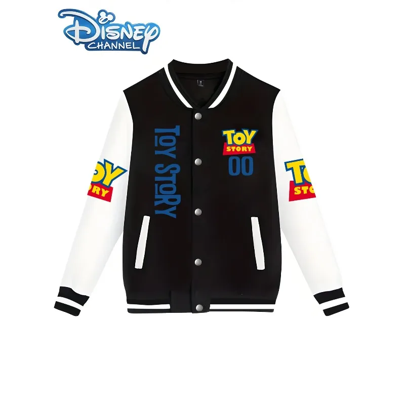 

Disney Toy Story Cartoon Print Baseball Jacket Women's Y2K Autumn/Winter New Casual Unisex Streetwear