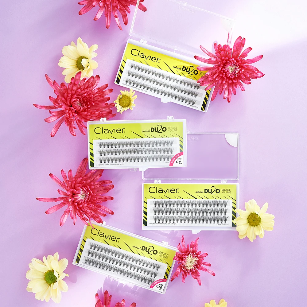 Clavier DU2O-ITS 20D Wimpern-Make-up, einzelne Wimpern, Cluster, natürliche Verlängerungen, falsche Wimpern, doppelt das Volumen – Detail 10
