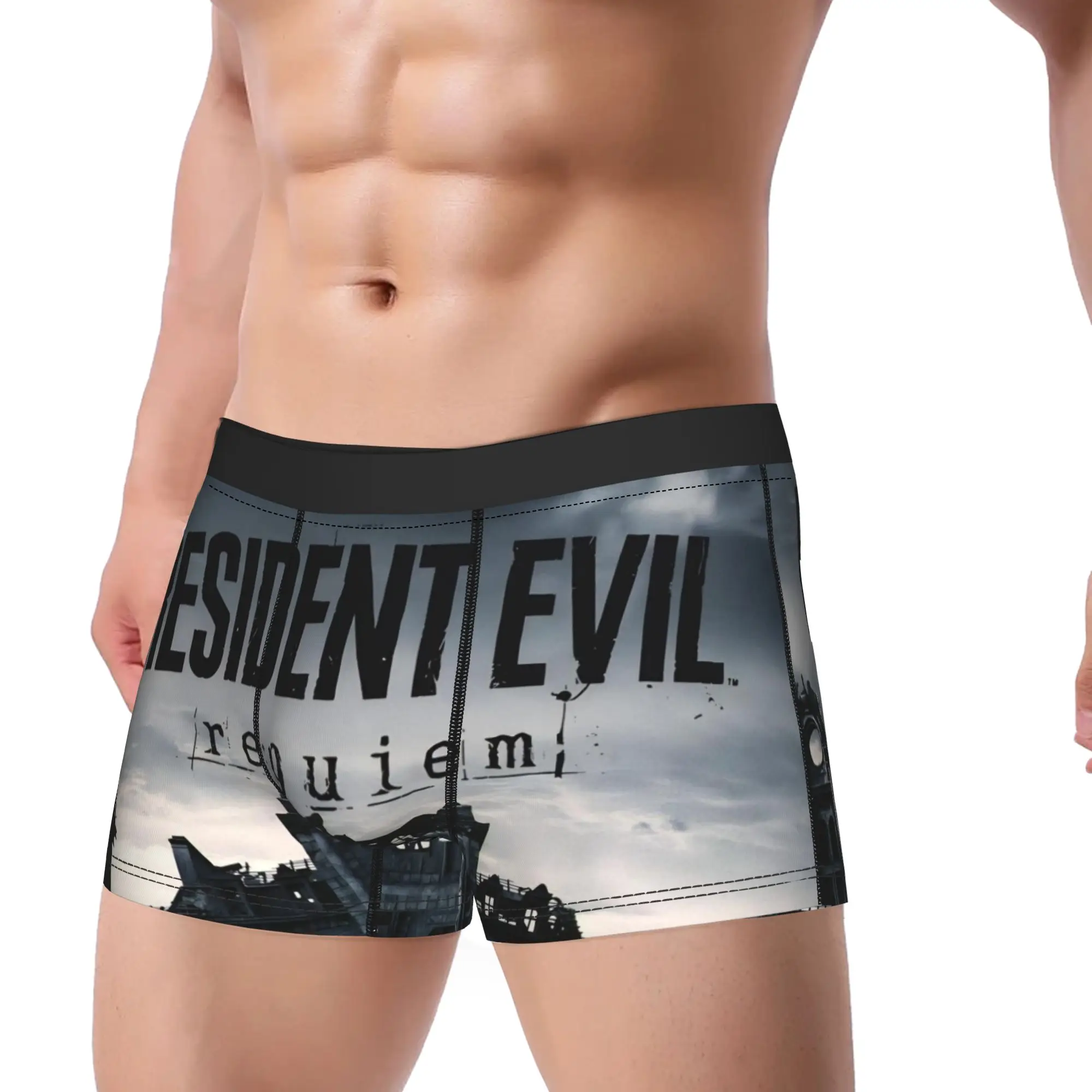

Men Resident Evil 9 Underwear Printed Boxer Briefs Shorts Panties Homme Soft Underpants M-XXL