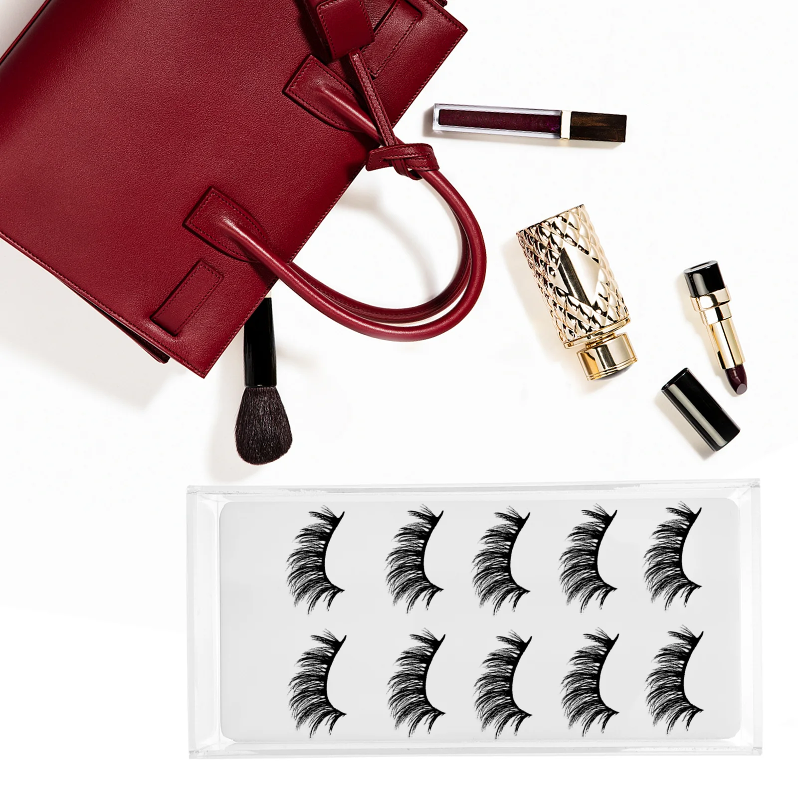 

Acrylic Eyelash Storage Case Clear Lash Organizer Eyelash Packaging Box False Lash Storage Container Organizer