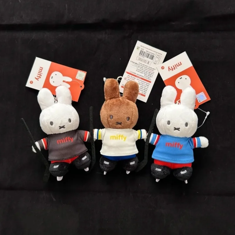 Original Miffy Winter Limited Ski Jumping Skating Short Track Speed Skating Melanie Toy Pendant Keychain Girl Gift Collection
