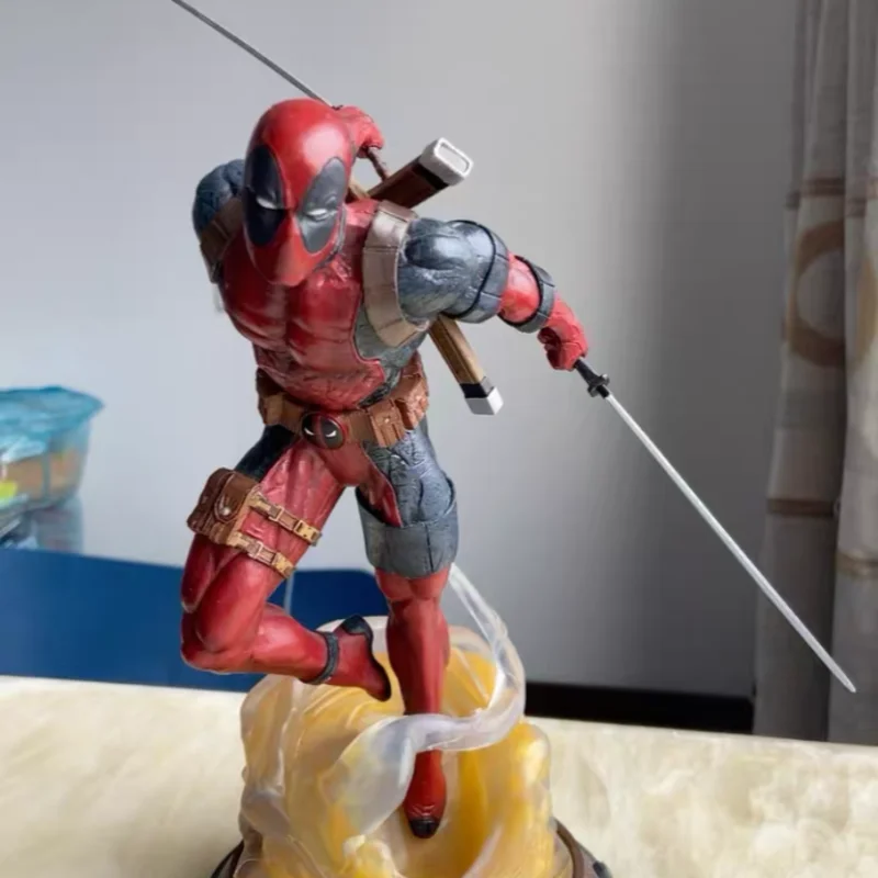 

Official 35cm Deadpool Action Figure Anime Ml Legends X-Men Figuras Toy Manga Figurine Gk Statue Decoration Model Adult Kid Gift