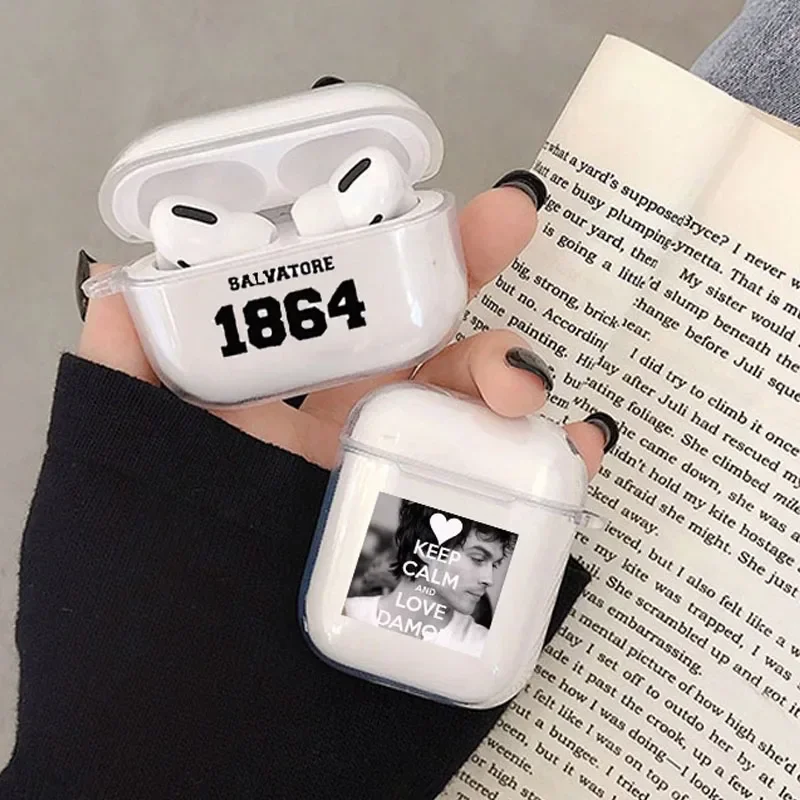 

The Vampire Diaries Damon Earphone Case for Airpods 4th 3rd 2 Pro Covers for Airpod 2 3 1 Protective Box Accessorie Shell Fundas