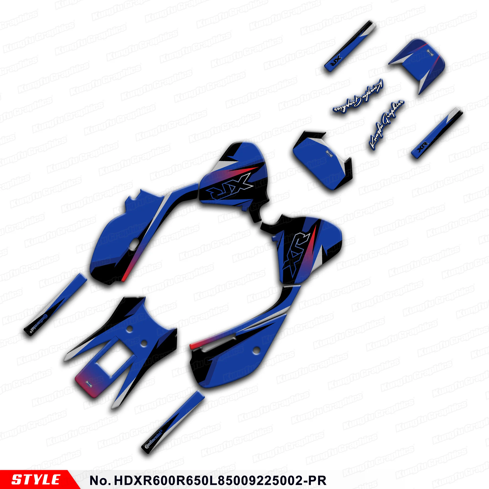 

JY RACING Graphics Kit Sticker Sheet for HONDA XR600R XR650L XR 600R 650L 1985-2025 Decal, HDXR600R650L85009225002-PR