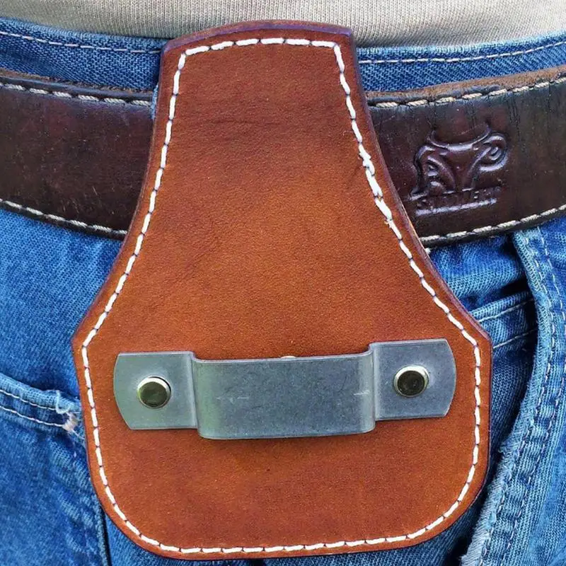 Leder Maßband halter Universal Maßband Aufbewahrung holster mit Metall clip am Gürtel für Klempner Tischler Gürtel Befestigung