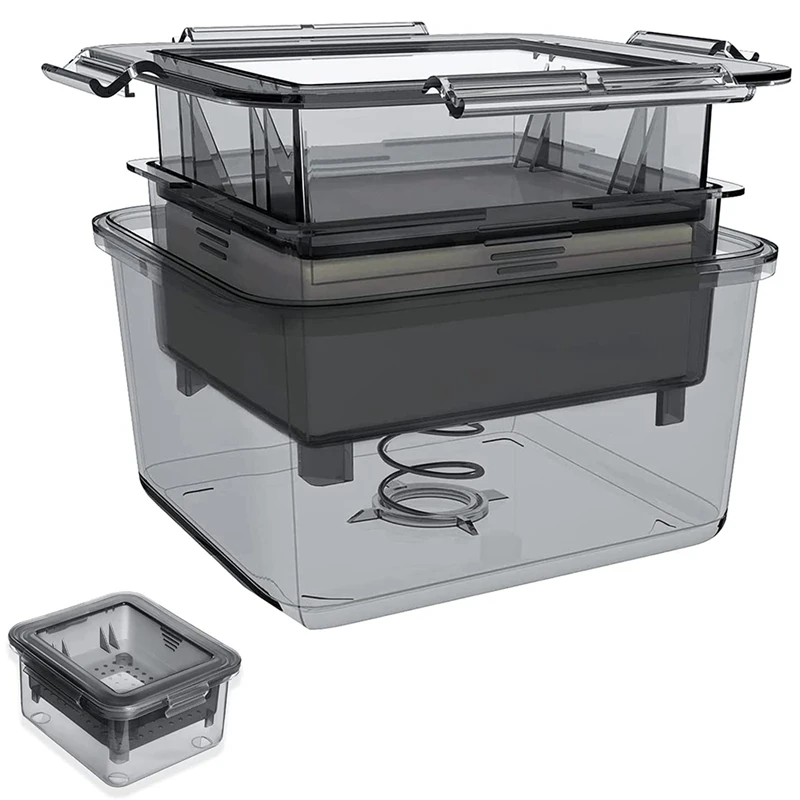 Tofu - Tofu Presser for Firm or Extra Firm Tofu - with Upgrade Collecting Tray-A73M view 3