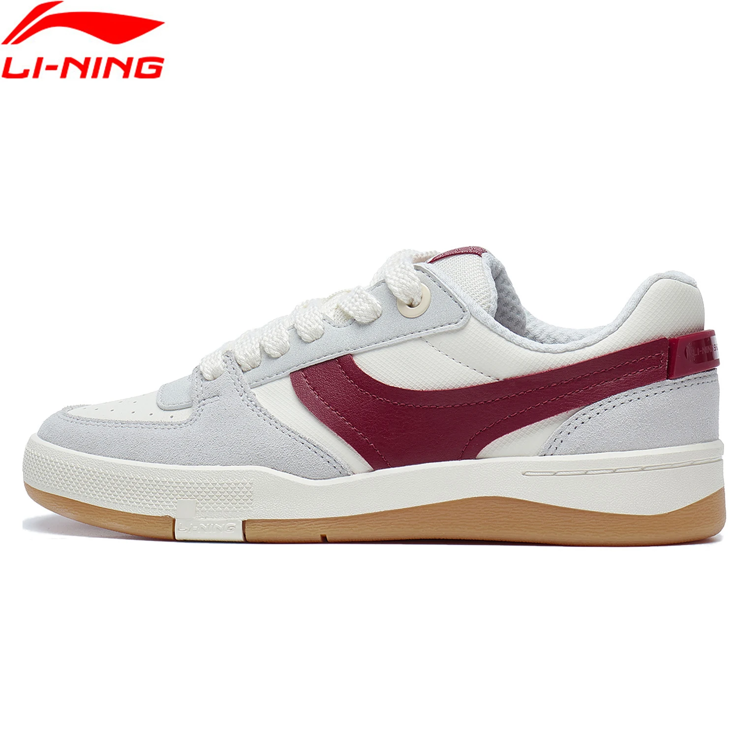 Li-ning-zapatos de monopatín con doble cojín para mujer, zapatillas deportivas suaves con forro cómodo para Fitness, estilo Retro, GLORY 92S, AEPT004