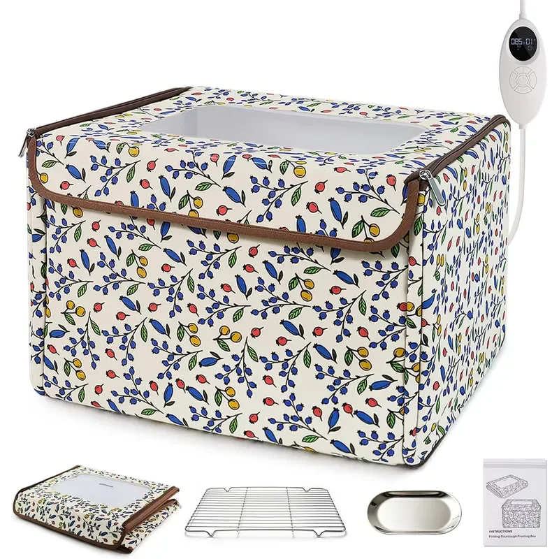 Folding Bread Proofing Box with 50-115 Temp Control and 96H Timer