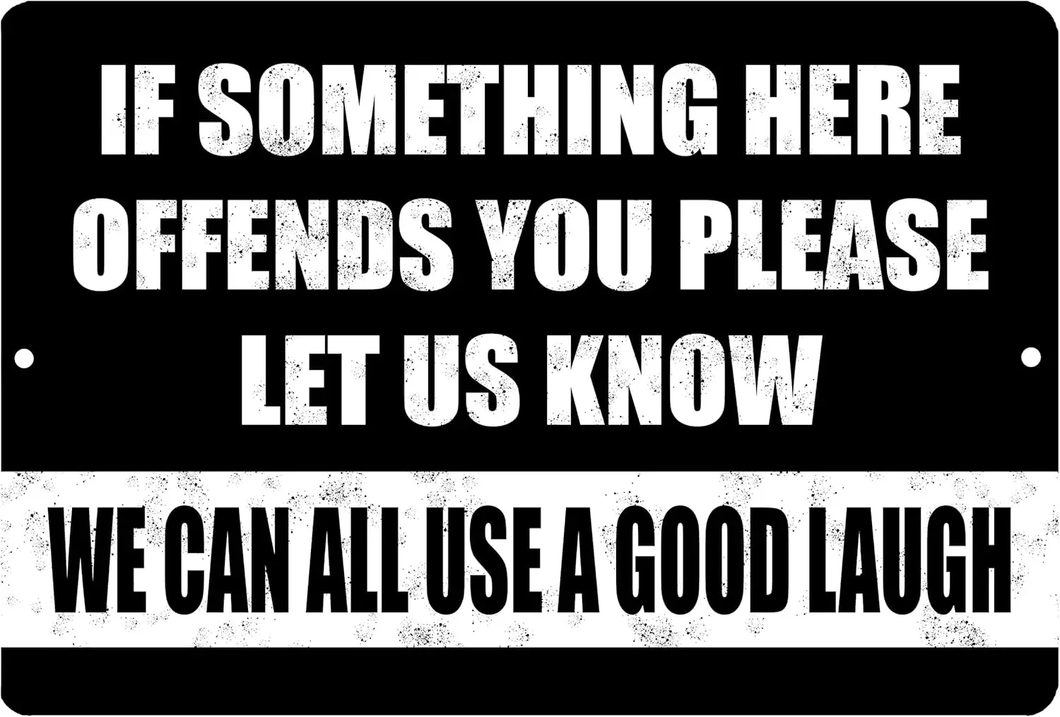 Y1,A Good Laugh Funny Tin Metal Sign, , Wall Art Home Decor Man Cave Bar Cafe Restaurant (Laugh)