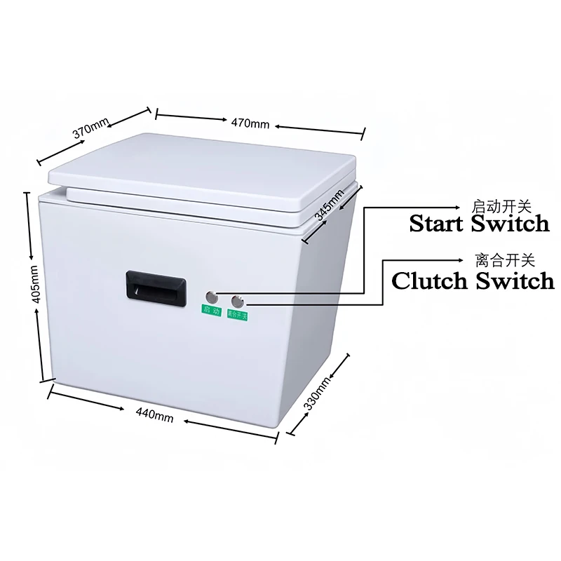 

Компактный туалет для кемпинга 12В, портативный, безводный, с вентиляцией, для автодомов и кемперов