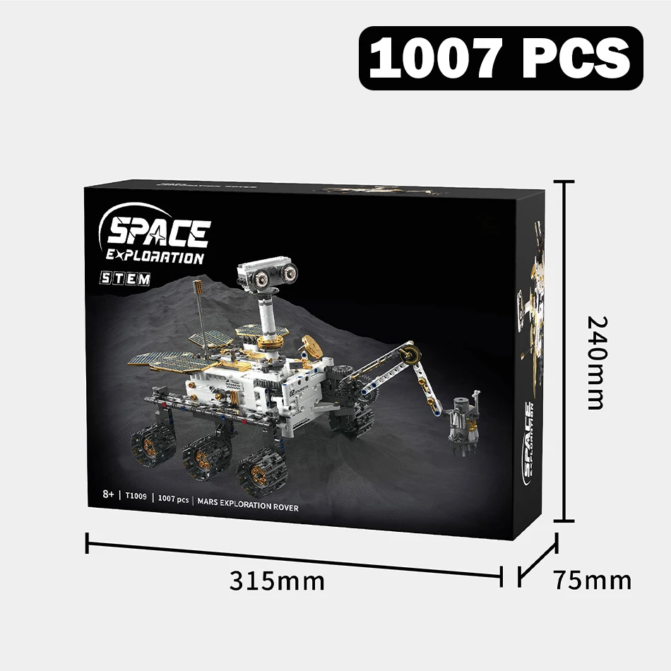 MOC Wetenschap Technische Mars Exploratie Rover Model Bouwstenen Bricks Kits RC Programmering APP Educatief Speelgoed voor Kinderen Gift - afbeelding 1