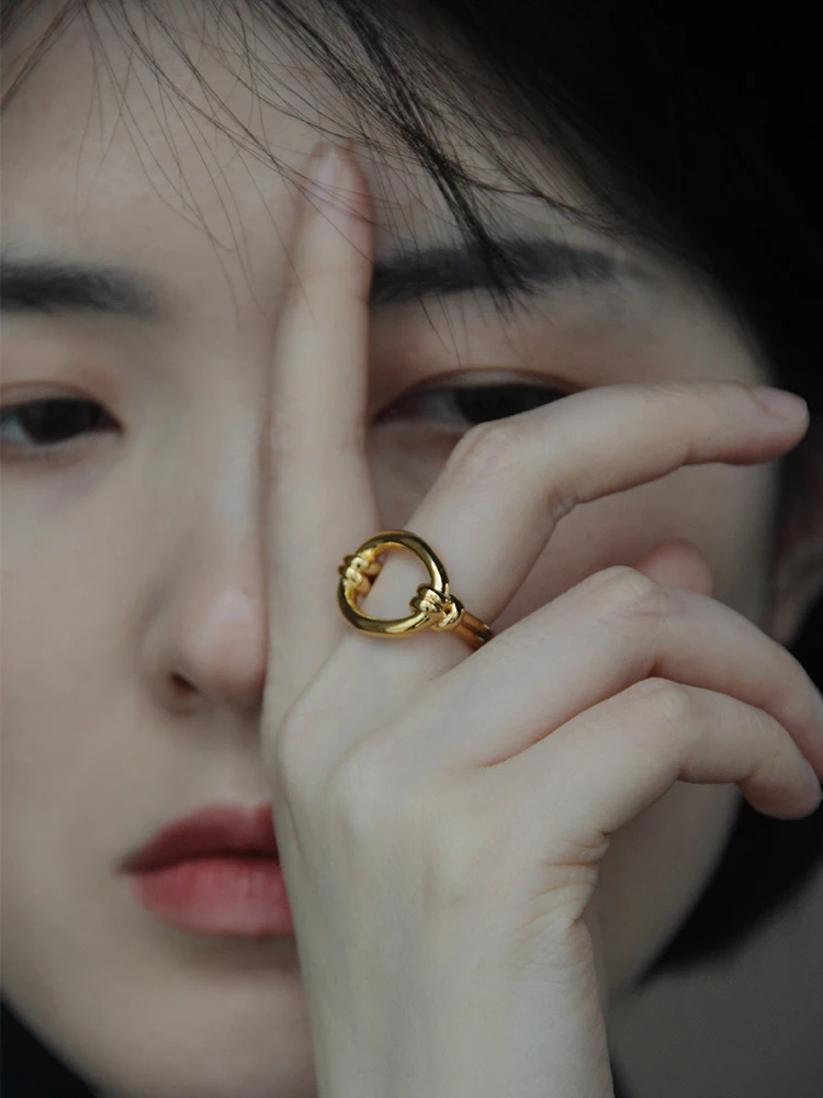 Titanium Cutout Solid Statement Ring Women Jewelry Punk Party Designer Club Cocktail  Party Gown Amazing Gift Trendy Top Japan