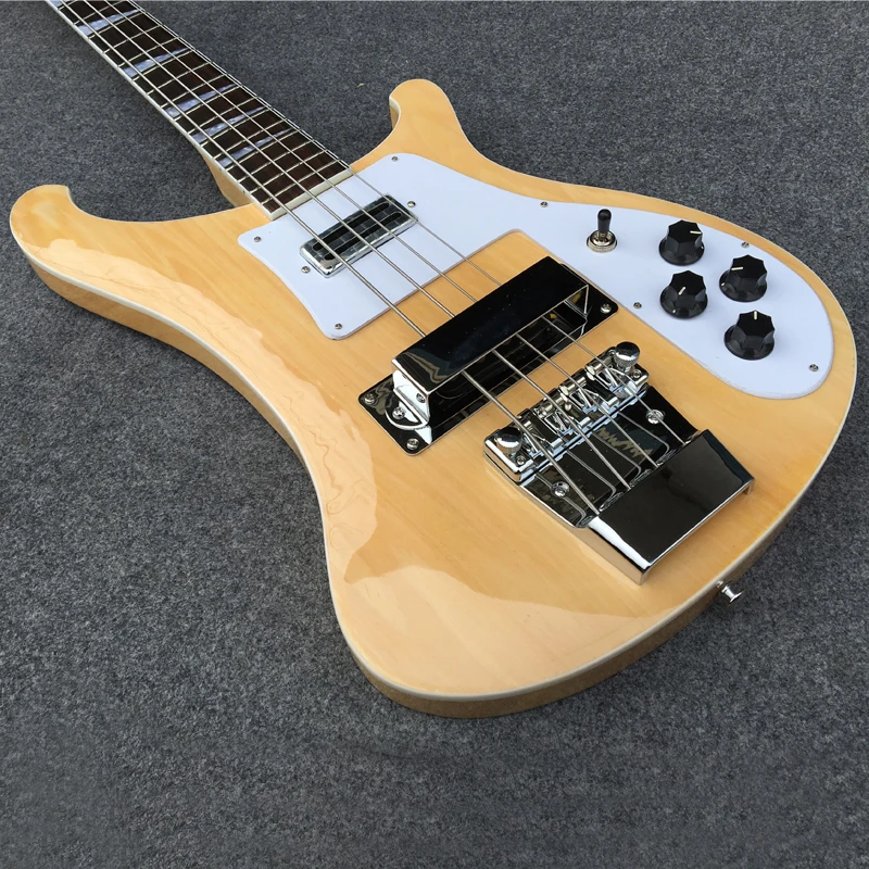 

In Stock 4003 Natural Color Electric Bass Guitar, Upgrade Adjustable Bridge Available, Rosewood Fretboard 4 String Bass Guitarra