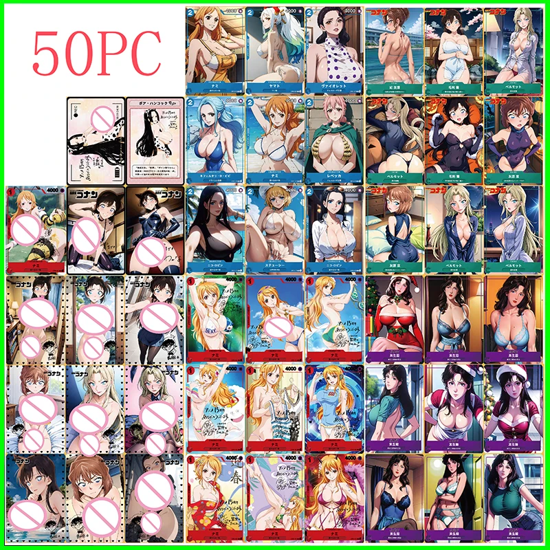 

Anime Characters DIY Collectible Cards Nakime Nami Ran Nozomi Anri Okita Laser Flash Cards Game Toys Christmas Birthday Presents